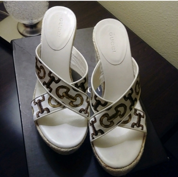 Gucci wedge sandals - Picture 1 of 7
